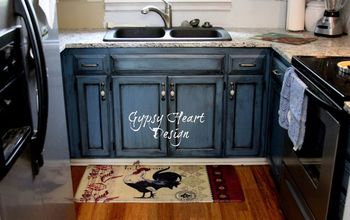 Blue Kitchen Cabinet Project