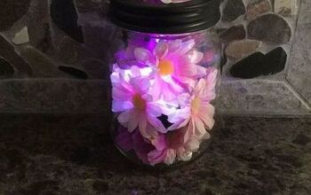Pantalla floral iluminada