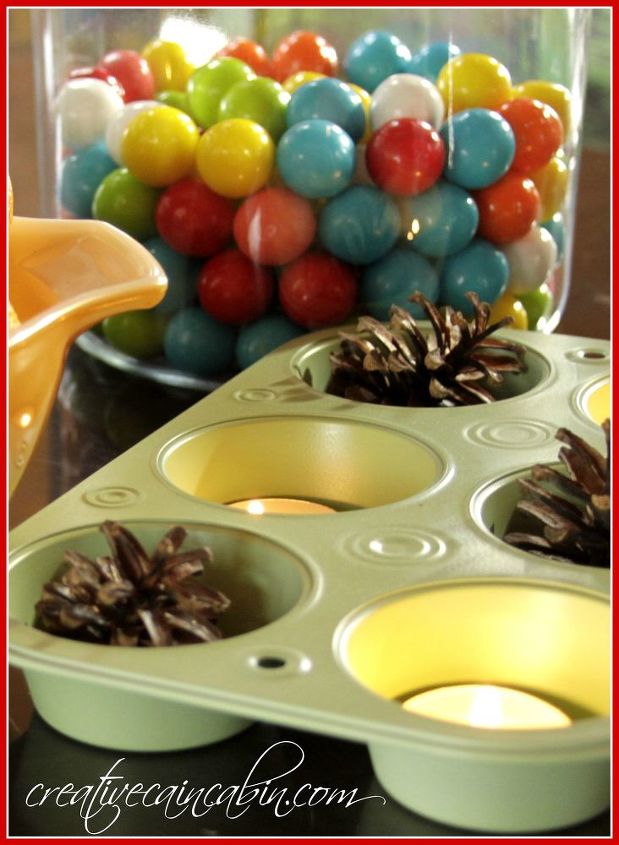 31 clever ideas to reuse muffin pans and cupcake liners, Incorporate Tea Lights For A Romantic Piece