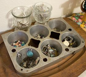 31 clever ideas to reuse muffin pans and cupcake liners, Use It As A Jewelry Holder