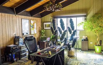 Diseño al aire libre: Oficina interior con alma de bosque envejecido