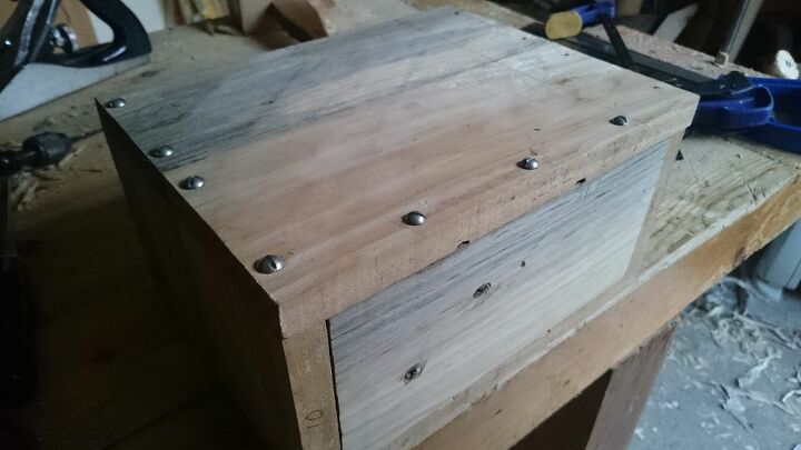 caixa de sementes de madeira de palete