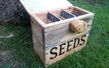 Caja de semillas de madera de palet