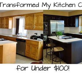 how i transformed my kitchen cabinets for under 100