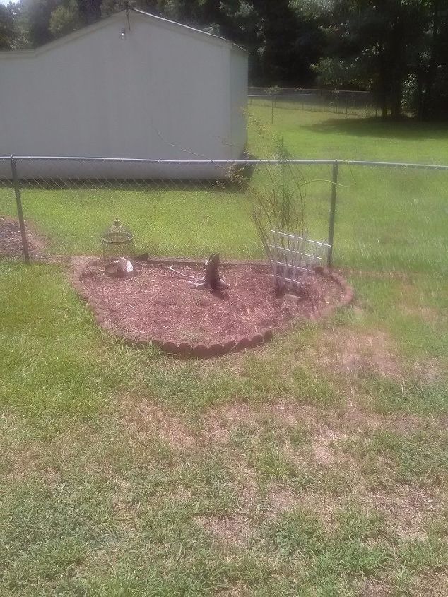 q what can i put on top of what used to be a flower bed