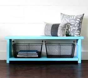 how to build a farmhouse style storage bench