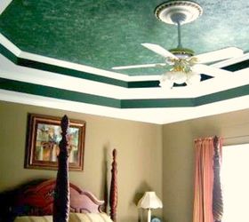 15 maneras brillantes de renovar tu dormitorio aburrido, Pintar un techo de m rmol de imitaci n