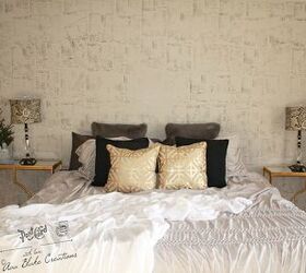 s 15 brilliant ways to makeover your drab bedroom, Create A Lively Accent Wall In Minutes