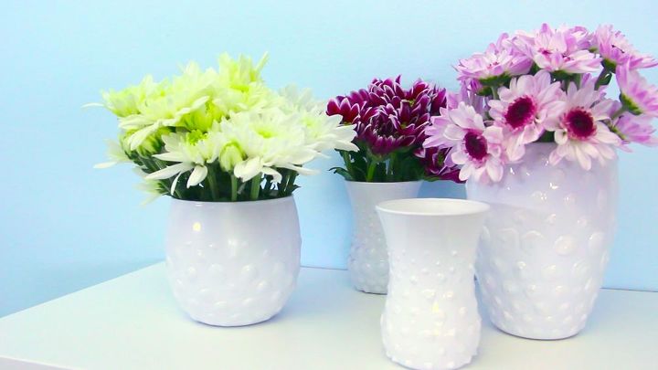 s 15 incredible vases you can make for your bestie on a budget, Make A Hobnail Heirloom With 1 Glass