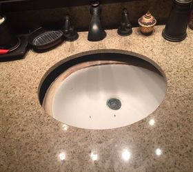 glue bathroom sink to countertop