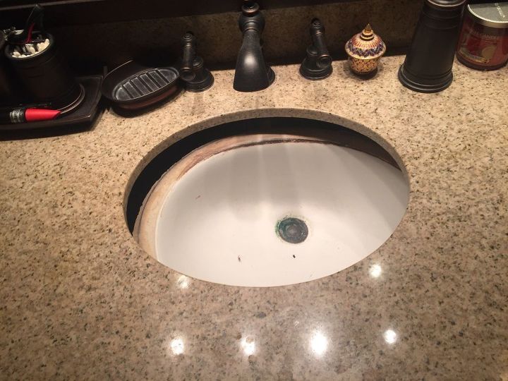 the glue failed on my bathroom sink