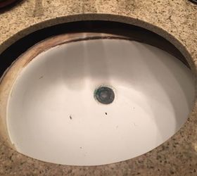 remove glued bathroom sink