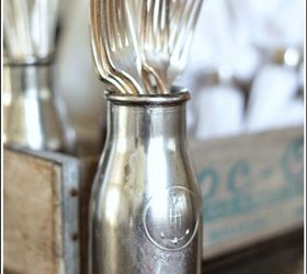 s 30 gorgeous ways to keep your home organized, Spray Paint Bottles To Store Your Cutlery