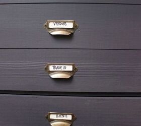 s 30 gorgeous ways to keep your home organized, Makeover A Filing Cabinet With Craft Boards