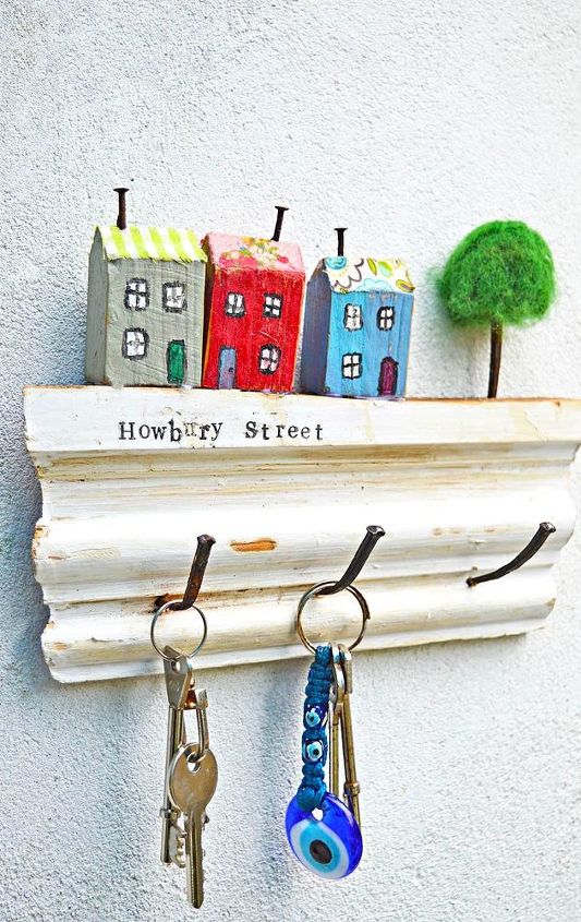 s 30 gorgeous ways to keep your home organized, Use Scrap Wood For A Super Cute Key Rack