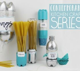 s 30 gorgeous ways to keep your home organized, Create Contemporary Kitchen Craft Containers