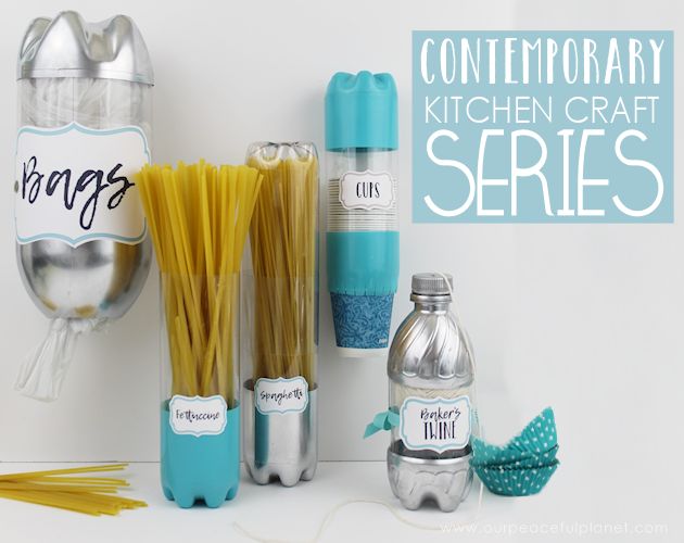 s 30 gorgeous ways to keep your home organized, Create Contemporary Kitchen Craft Containers