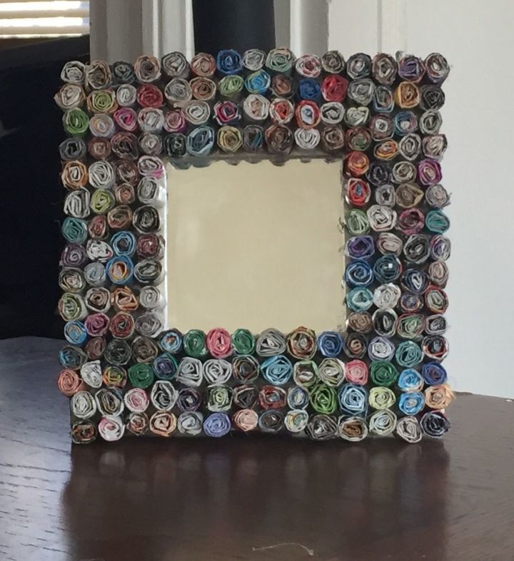 30 of the best diy mirror projects ever made, 3D Magazine Mirror