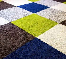 s 15 fabulous ways to pretty up your flooring for less, Mix And Match Carpet Tiles