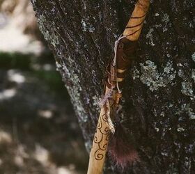 bohemian inspired hiking stick