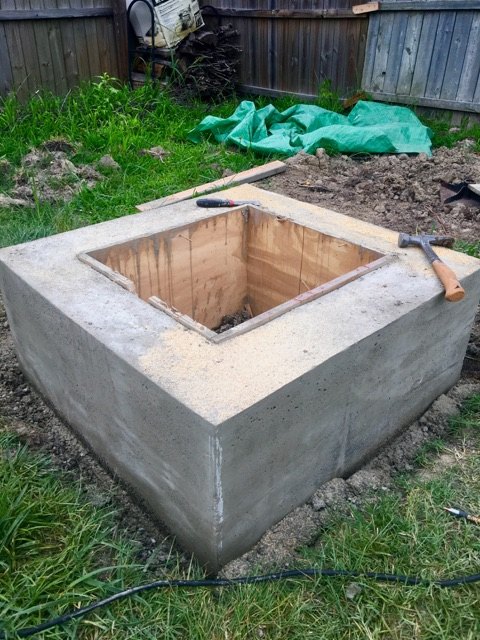 how to make a concrete fire pit