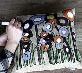 DIY Decoración de almohadas: Cómo hacer un cojín de acento pintado