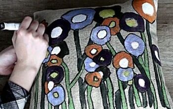  Decoração de travesseiro DIY: como fazer uma almofada de acento pintada