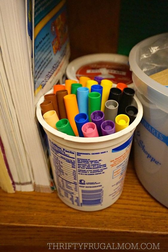 16 storage container ideas under 10, Clean Out Your Sour Cream Cup