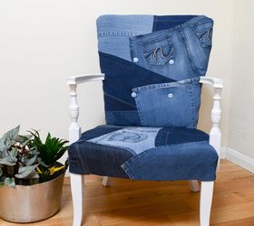 how to recover a chair with denim