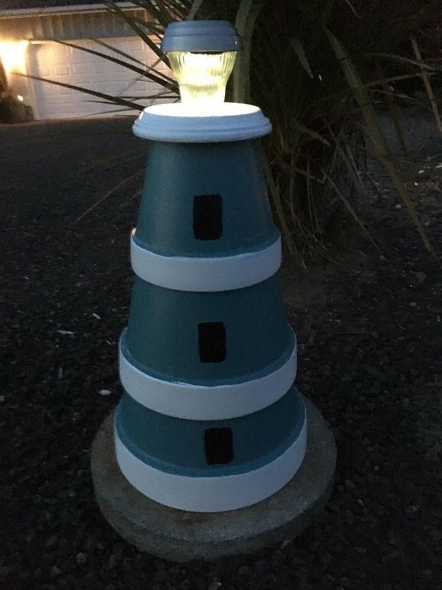 my rendition of the flower pot light houses