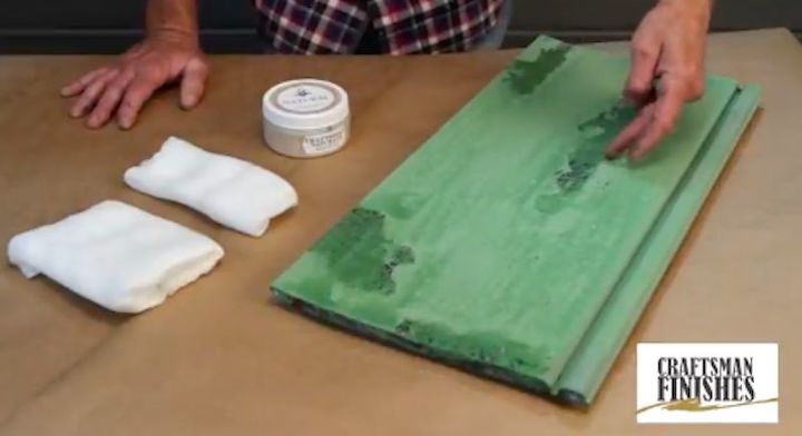 how to create farmhouse distressed finish using wax under paint