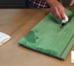 how to create farmhouse distressed finish using wax under paint