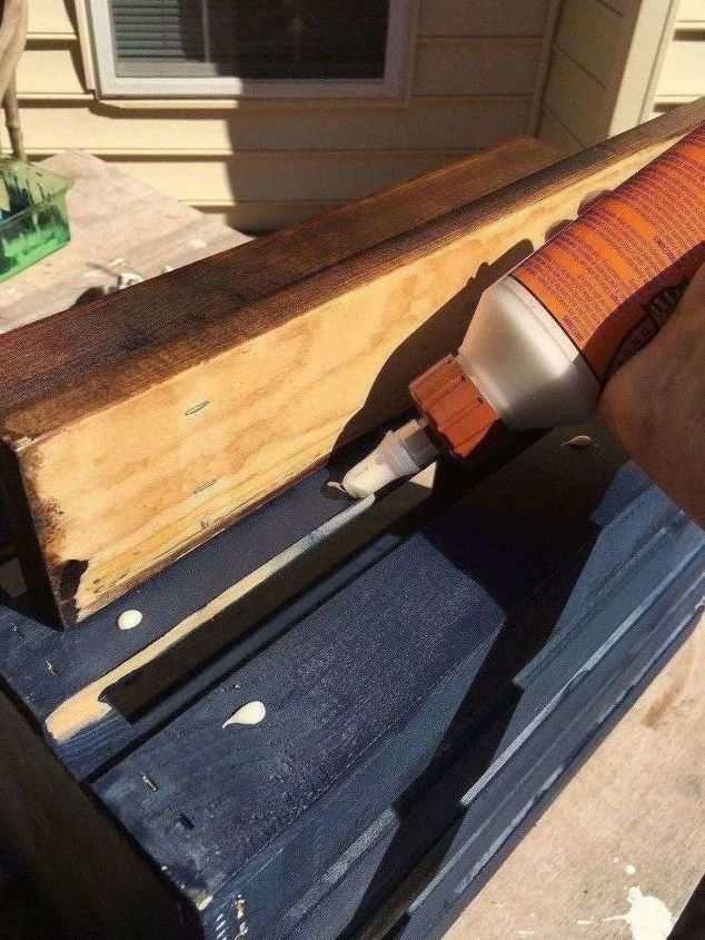 my wood crate nightstand