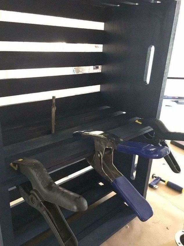 my wood crate nightstand