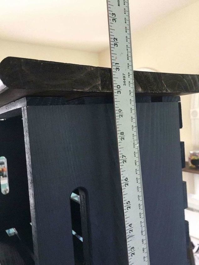 my wood crate nightstand