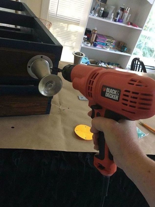 my wood crate nightstand