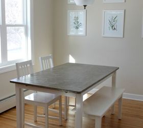 s 15 ways to diy your dream dining room table for half the price, Spread Concrete On Top