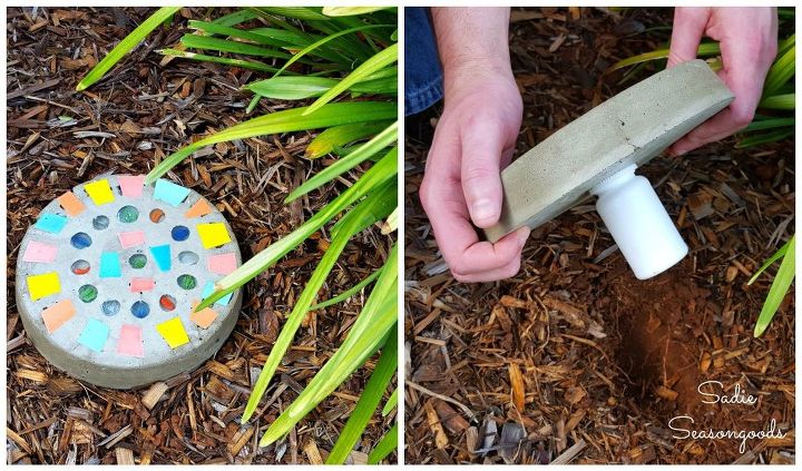 s 10 clever ways to use concrete for anything, Create A Discreet Key Holding Stepping Stone
