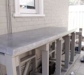 s 10 clever ways to use concrete for anything, Spread Concrete On Your Countertop