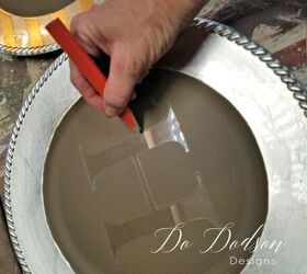 diy chalkboard charger plates
