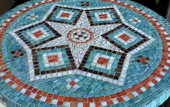 DIY Mosaic Garden Table | Design, Glue, Grout & Finish