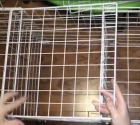 makeover your cheap fimsy wire cube shelving for cheap