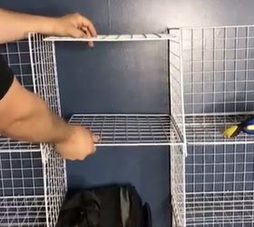 makeover your cheap fimsy wire cube shelving for cheap