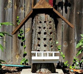 the unbeelievable bee house that hubby built