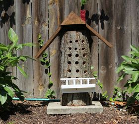 the unbeelievable bee house that hubby built
