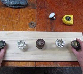 build a vintage doorknob coat rack