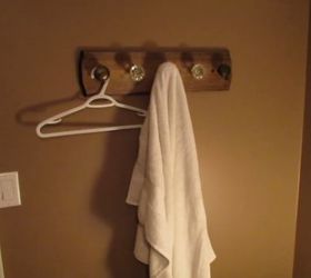 build a vintage doorknob coat rack