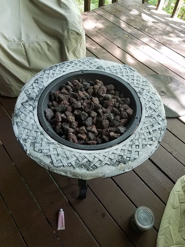fire pit makeover
