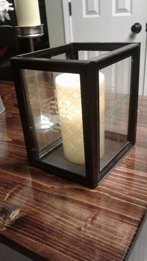 personalized candle lantern