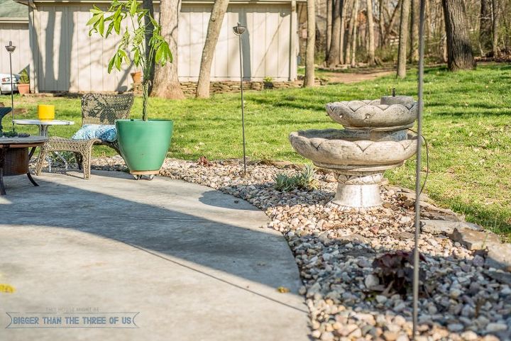 s 15 inexpensive tricks to help you landscape without stressing out, Use Rocks Not Mulch For A Professional Look